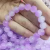Pulseira Gradiente Duas Cores Cristalina Estilo Xiaohongshu 10mm Macia Multicor Estudante Vidro Pulseira Atacado