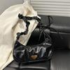 Bolso de Lazo Plisado para Mujer 2025 Nuevo Bolso Cruzado Diseño Nicho Estilo Occidental de Alta Gama Bolso Sobaco Trendy