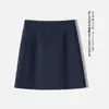 Falda Caqui para Figuras Petite, Versátil Falda Corta de Cintura Alta Adelgazante en Línea A, Nueva Colección Otoño/Invierno 2026