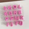 Colgante de Bolsa con Nombre en Inglés Colorido Dopamina Cuentas de Letras Cuentas Tejidas a Mano DIY Accesorios de Joyería de Cuentas Sueltas