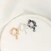 Pingente de Lua com Gota de Óleo e Estrela de Cinco Pontas Banhado a Ouro 14K Acessórios de Pingentes de Cristal para Pulseiras DIY Feitas à Mão