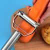 Pelador de patatas y frutas multifuncional de dos caras de acero inoxidable para el hogar, rallador y pelador.