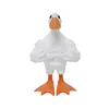 Estátua Magnética de Pato Musculoso Criativa Excêntrica para Armazenamento de Chaves Ornamentação de Jardim Quintal Decoração de Planta em Vaso