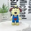 Llavero de Perro Jefe de Dibujos Animados Colgante para Bolso Perro Jefe Piloto PVC Silicona Zapatos Croc Accesorios DIY