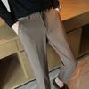 Pantalones de traje de lana para hombre otoño e invierno modernos casuales rectos con caída pantalones de traje ajustados para hombre pantalones gruesos