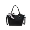 Comercio Exterior Transfronterizo 2024 Bolso de Mano Nuevo para Mujer Moda Simple Versátil Bolso Tote Casual Pañuelo de Seda Bolso de Hombro Único Cruzado
