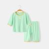 Ropa de Bebé Primavera y Verano Delgada Manga Corta Modal Sin Huesos Ropa para Aire Acondicionado de Bebé Pijama Mameluco para Bebé Recién Nacido