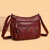 Bolso de cuero suave transfronterizo, bolso de hombro para mujer de gran capacidad, bolso cruzado, bolso versátil para el día a día, bolso de viaje