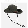 Sombrero de pescador japonés con cordón ajustable y protector solar, para hombre y mujer, transpirable, para exteriores, camping, montañismo, pesca, sombrilla, sombrero de vaquero.