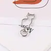 Llavero de Animales de Dibujos Animados de Aleación de Zinc DIY Hecho a Mano al por Mayor Joyería para Niños y Niñas Material para Llaveros Accesorios Colgantes
