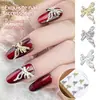 Nueva Joyería Metálica de Mariposa Tridimensional Hueca para Uñas Wearable Fábrica de Joyería para Uñas Decoración de Uñas