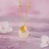 Collar con Hebilla de Seguridad de Hoja de Ginkgo de Plata Pura S999, Elegante Estilo Nacional, Cadena de Clavícula Fresca de Alta Gama Simple, Envío Directo Transfronterizo