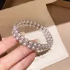 Pulseira de Pérolas Irregular Ajustável Estilo Francês, Design de Nicho, Pulseira Versátil, Luxo Leve, Sensação de Alto Padrão, Joias para Atacado