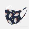 Mascarilla Infantil de Invierno Estampada para Adultos Moda Patrón de Dibujos Animados Empaque Individual Tridimensional Lavable Mascarilla de Navidad