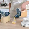 Pote Selado Caixa de Armazenamento de Grãos Doméstica Pote de Feijão Plástico Grau Alimentício Balde de Arroz de Cozinha Pote Pequeno de Armazenamento