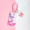 Set de Tarjetas Lindas Anti-pérdida para Niña Estudiante Dibujos Animados Mariposa Estilo Ins Bolsa para Tarjetas de Campus Tarjetas de Juego Cubierta Protectora para Tarjeta de Acceso