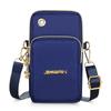 Nova Bolsa para Celular Bolsa Feminina Crossbody Mini Pequena Bolsa Tecido de Nylon com Zíper de Três Camadas Bolsa Vertical Mão Bolsa de Braço