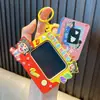 Chaveiro de prancheta de desenho graffiti, brinquedo fofo de prancheta de escrita para alívio do estresse, pingente de bolsa, chaveiro de carro, pequeno presente atacado