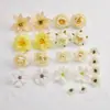 Flor Artificial Lirio Flor de la Suerte Set Kit de Materiales DIY Adorno para el Cabello Estilo Antiguo Paquete de Dolor Decoración Props de Fotografía Gu Mei