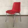 Venta de fábrica, silla de plástico, silla de entrenamiento, moderna, minimalista, con respaldo, para adultos, silla de oficina gruesa, silla de conferencia, venta al por mayor
