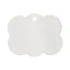 Tarjeta Blanca para Pasador de Pelo Nube 7.1X9 Cartón Blanco Tarjeta para Pasador de Pelo Estilo Coreano Papel de Envoltura de Cartón Blanco Blanco Simple