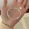 Pulsera Sencilla de Lazada con Cadena de Hueso de Serpiente para Mujer, Diseño Exquisito de Nicho de Lujo Ligero, Joyería de Mano de Alto Nivel Nuevo Estilo 2025
