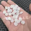 Contas de jade sintético contas de trevo de quatro folhas de jade Dongling sintético acessórios de trevo de quatro folhas de jade Hetian sintético pulseira acessórios de colar contas