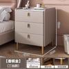 Mesita de noche Hogar Moderna Lujo Ligero Dormitorio Estante Pequeño de Almacenamiento Almacenamiento Multifuncional Tablero de Roca Mesita de Noche