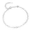 Pulsera de Cadena en Forma de Corazón de Plata Esterlina S925 Joyería Elegante de Nicho de Alta Gama Lujo Ligero Minimalista Adornos de Mano de Amor para Mujeres