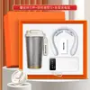 Conjunto Corporativo para o Dia do Médico, Ventilador de Resfriamento de Verão, Copo com Revestimento de Titânio, Presente Comemorativo Personalizado Prático de Alta Qualidade para Clientes e Funcionários