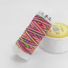 Hilo de 9 hebras de 0.6 mm trenzado a mano bobinado en espiral año zodiacal rojo cuerda de mano para la muñeca rollo pequeño hilo para tejer pulseras