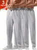 Pantalones Deportivos Elásticos de Cintura con Cordón de Color Sólido Versátiles para Hombre Verano 2026 Transfronterizos Pantalones Deportivos Casuales Diarios para Hombre en Stock