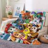 Manta Transfronteriza para Hacer Guau Equipo Patrulla Canina Franela Vellón Coral Manta Infantil de Dibujos Animados Estampada
