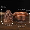 Dios del Agua de Seis Vías de la Riqueza Aleación Decoración de Sala de Estar Buda Decoración Tricolor Bronce Rojo Cobre Dorado Decoración Buda Hogar