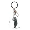5 Chaveiros Fofos de Gato Criativos Estilo Coreano Pingente para Bolsa Mosquetão Presente Chaveiros