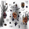 Halloween caveira fantasma personalidade adesivos porta e janela decoração de vidro autoadesivos festa adesivos de parede removíveis 2306