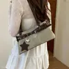 Bolsa Tote Retrô Nova 2026 Ombro Simples Feminina Versátil Pequena Nicho Outono Axila Estilo Coreano Moda Japonesa