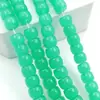 Al por mayor 8*6mm Cuentas de Barril Vidrio Imitación Jade Pulsera Joyería Accesorios Cuentas de Vidrio Cristalino Cilíndricas Accesorios Cuentas Sueltas