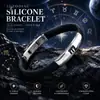 Pulsera de Acero Inoxidable para Pareja con los Doce Signos del Zodiaco Estilo Coreano para Hombre Joyería Personalizada Pulsera de Silicona Regalo de Cumpleaños de Moda