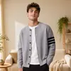 Venta Caliente Transfronteriza Marca de Moda Estilo Clásico Suéter Cardigan Tejido Prendas de Punto para Hombre