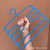 Estante para pantalones de cinco capas engrosado estante para pantalones multifuncional estante para pantalones de múltiples capas estante de almacenamiento mágico sin costuras para armario clip para pantalones