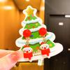 Nuevos clips para orejas de Navidad para niños, lindo diseño de reno y alce, aretes versátiles para niñas sin perforaciones, aretes de dibujos animados.