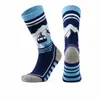 Calcetines de esquí de invierno para niños Two Wolves, Calcetines transpirables y cálidos de lana merino, Calcetines deportivos largos con rizo grueso en la planta