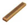 Caja de Incienso de Bambú Estilo Chino Tallado en Madera de Bambú Caja de Incienso Hueca para el Hogar Quemador de Incienso de Madera de Bambú Caja de Incienso de Madera de Bambú Lista para la Venta