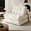Sofá reclinable para una persona, se puede reclinar y usar para dormir, tela de pana, adecuado para sala de estar, dormitorio, sofá cama plegable y compresible