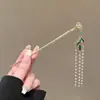 Grampo de Cabelo Dourado Folha Roxa para Mulheres, Grampo de Coque de Alta Qualidade, Novo Acessório de Cabelo Estilo Chinês Moderno