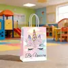 Bolsa de Regalo de Unicornio Recuerdo de Cumpleaños Bolsa de Regalo de Dibujos Animados Bolsa de Compras Tipo Tote Bolsa de Papel para Empaque de Jardín de Infancia