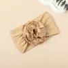 Diadema de Nailon para Niños de Venta Caliente Transfronteriza Flor con Borde Caliente Tridimensional Accesorios para el Cabello Accesorios para el Cabello de Bebé Protección de la Fontanela Diadema para Bebé
