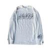 Camiseta de Manga Larga con Cuello Redondo Estampado de Letras Personalizadas Transfronteriza Europea y Americana Moda Casual Suelta de Calle Gótica Pulóver
