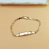 Pulseira Infantil de Cobre Curva Lisa Que Não Desbota, Pode Ser Gravada a Laser, Pulseira Fofa Atacado, Pode Ser Gravada, Feita à Mão